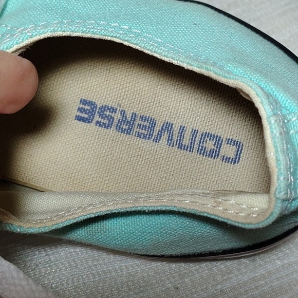 Converse Unisex‎ CT All Star Teal Green Sneakers Size M 8 W 10 Low Top - Picture 10 of 13